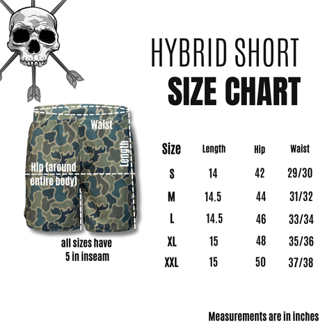 MEN'S | HYBRID SHORT : FROGSKIN