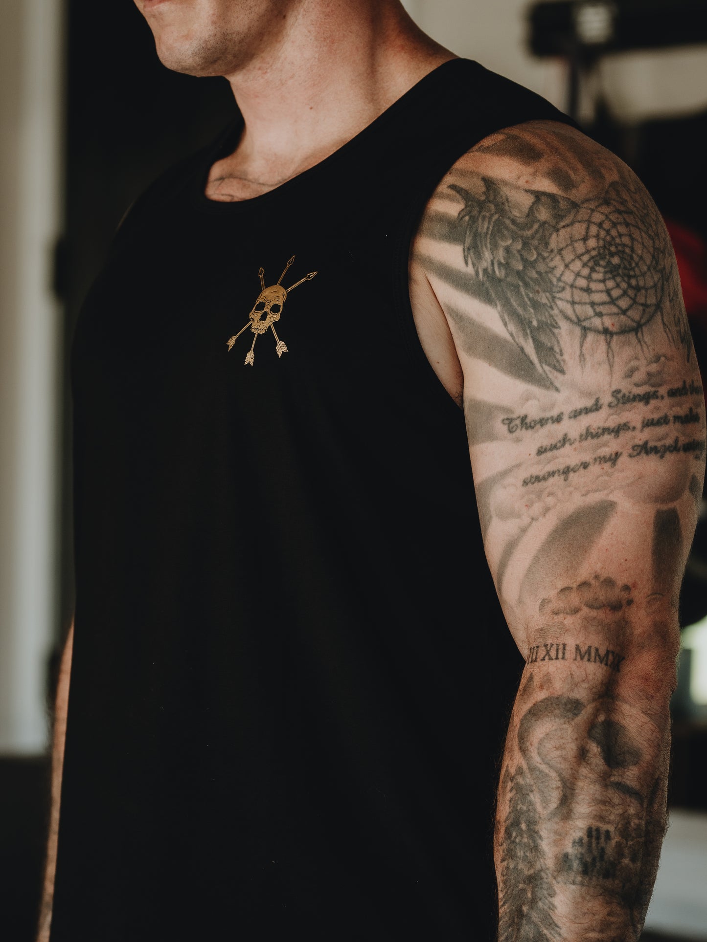 MEN'S | TRACER TANK : BLACK