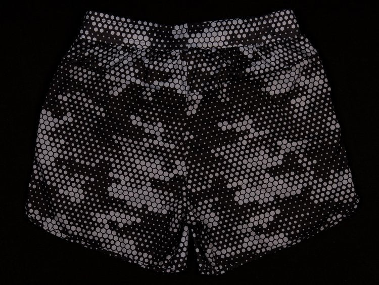 MEN'S | STEALTH SHORT : BLACK + GREY HEXAGON