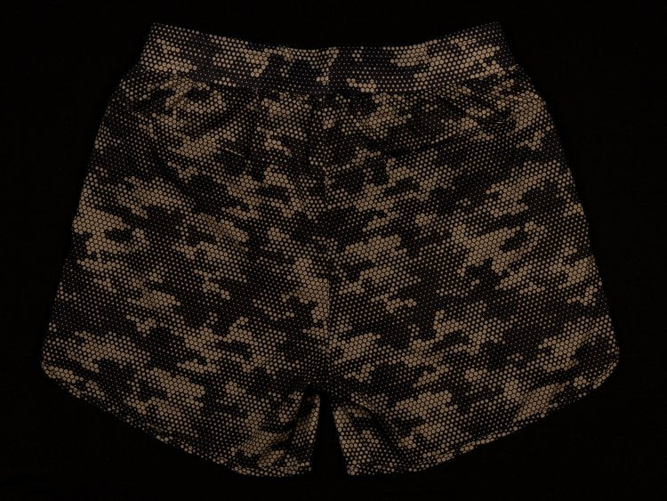 MEN'S | STEALTH SHORT : BLACK + OLIVE HEXAGON