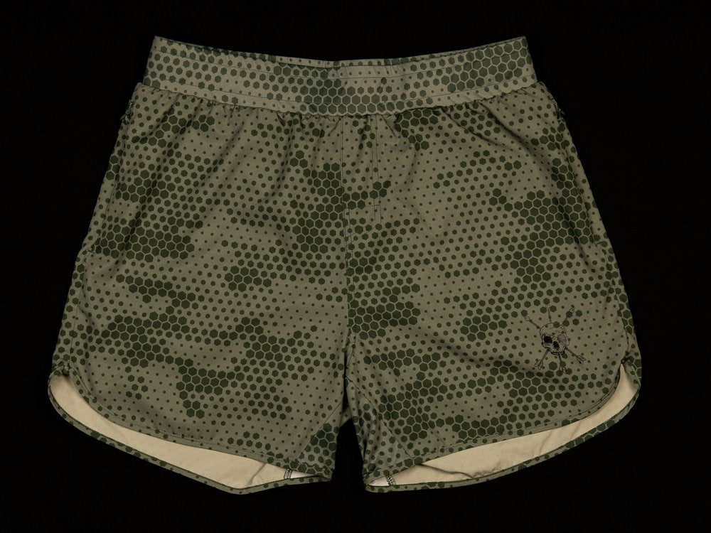 MEN'S | STEALTH SHORT : GREEN HEXAGON