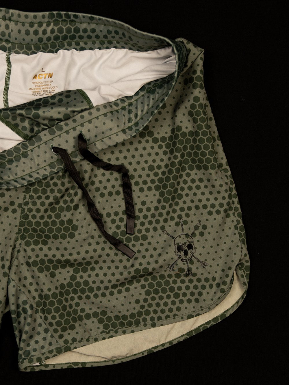MEN'S | STEALTH SHORT : GREEN HEXAGON