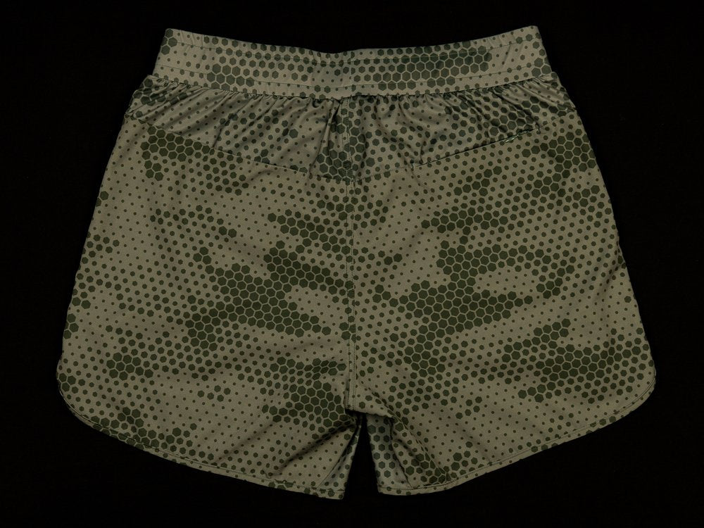 MEN'S | STEALTH SHORT : GREEN HEXAGON