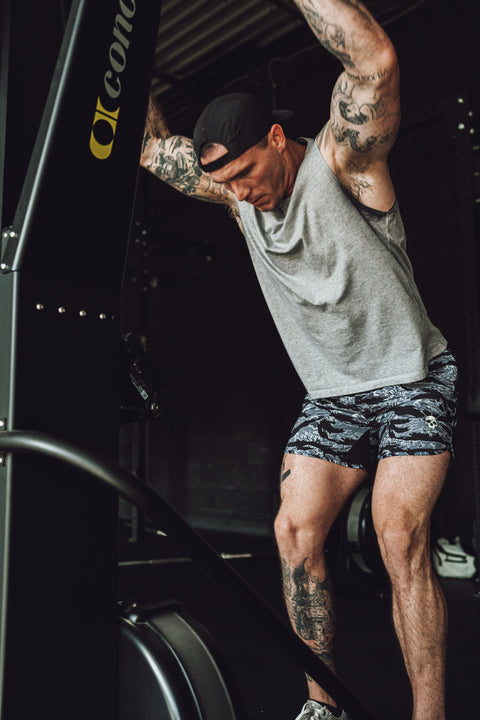 MEN'S | STEALTH SHORT : BLACK TIGER STRIPE