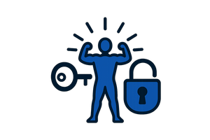 Unlock Your Potential Icon - Brand Colors