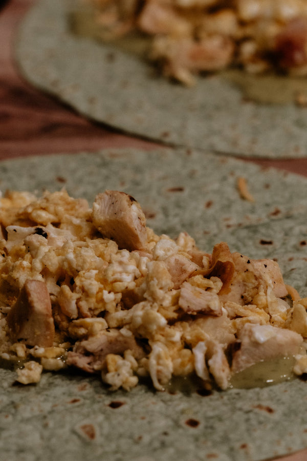 Chicken + Egg Breakfast Burrito