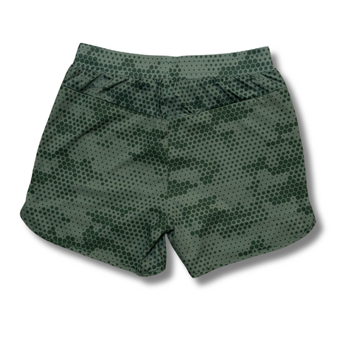 MEN'S | STEALTH SHORT : GREEN HEXAGON- FINAL SALE