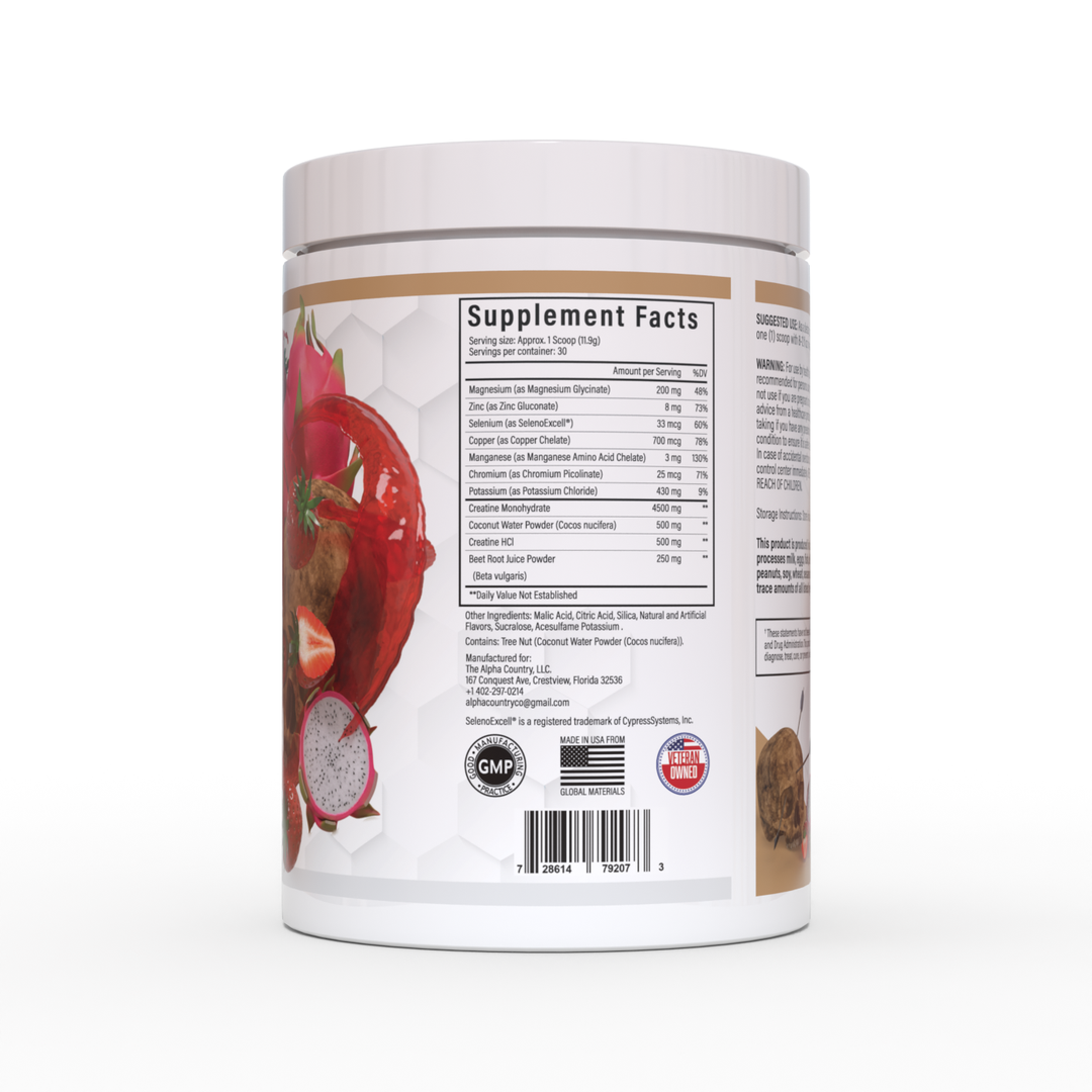 CREATINE + ELECTROLYTES – Alpha Country Training + Nutrition