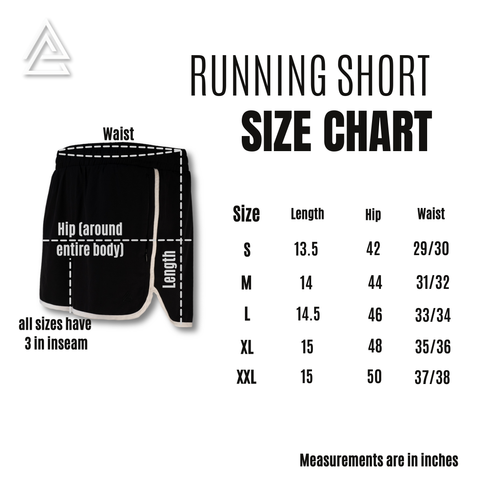 MEN'S | RUNNING SHORT : BLACK