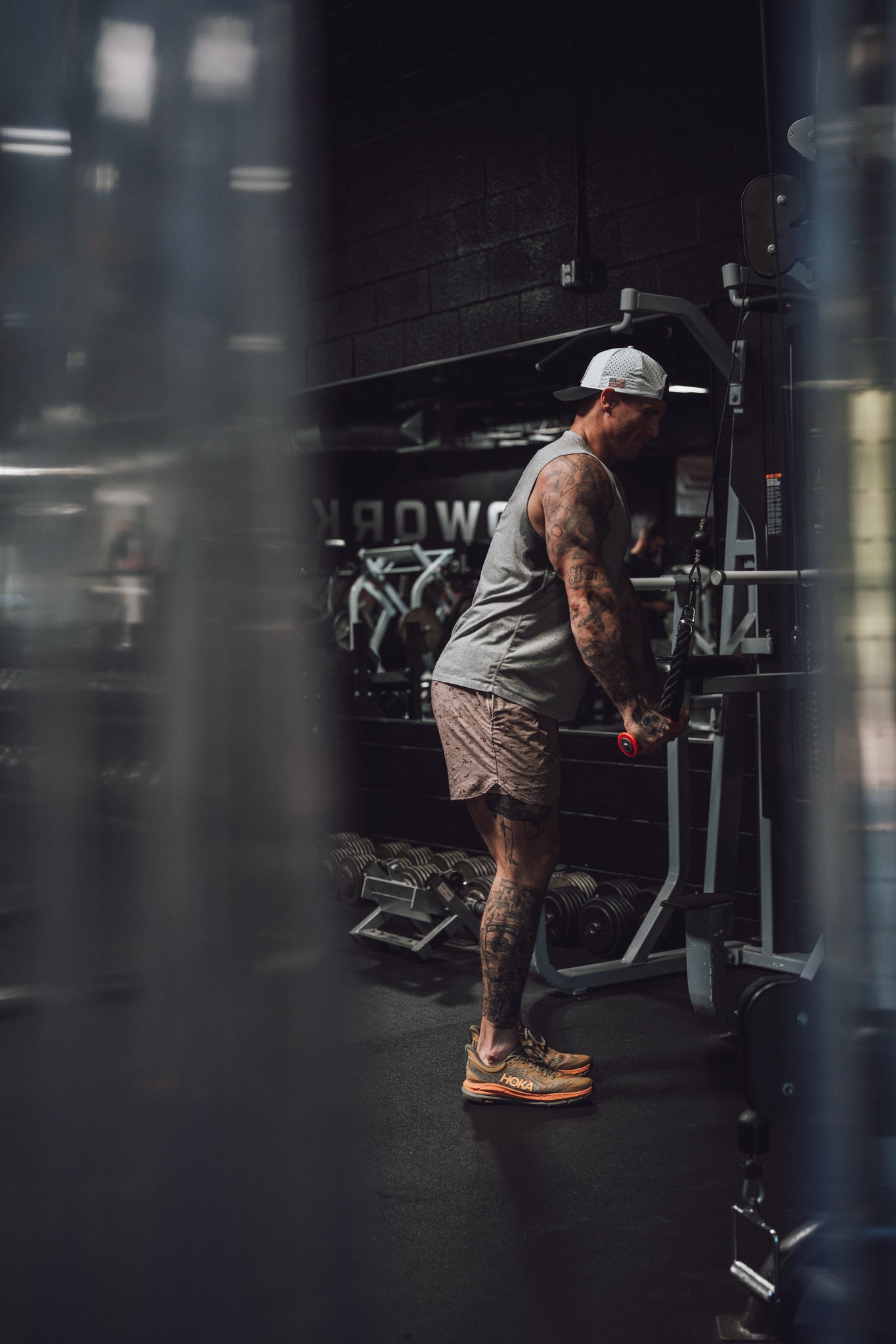 Cable work between sets