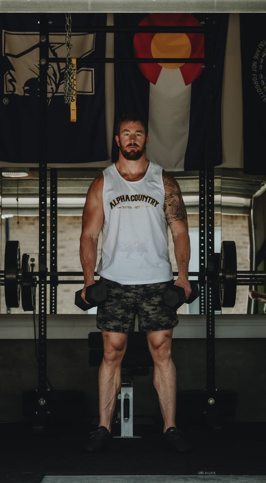 MEN'S | TRACER TANK : WHITE