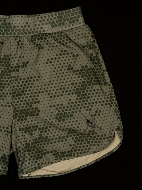 MEN'S | STEALTH SHORT : GREEN HEXAGON