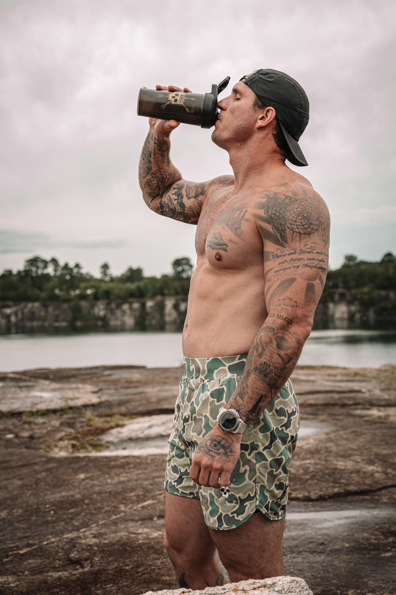 Shaker at the quarry after the session
