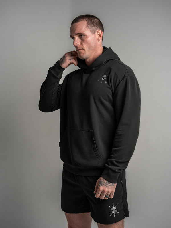 MEN'S | BASE LAYER HOODIE : BLACK