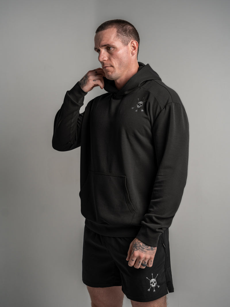 MEN'S | BASE LAYER HOODIE : BLACK