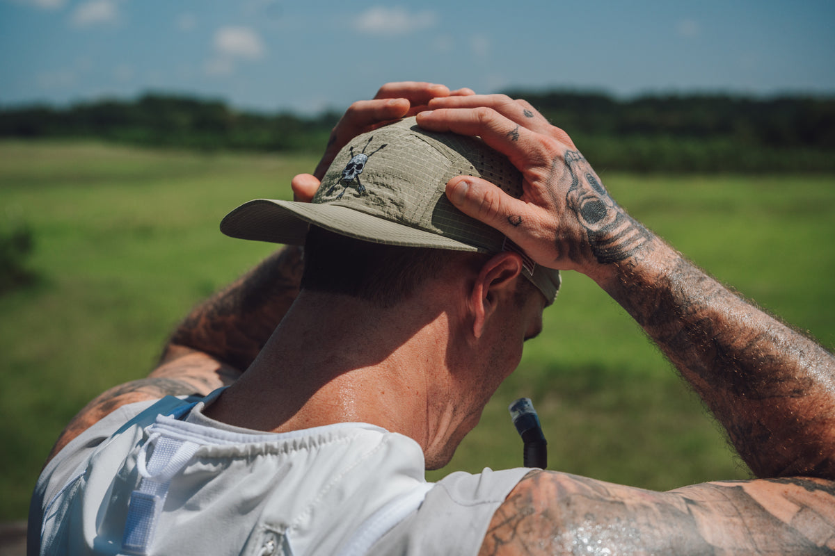 DISTANCE CAP OLIVE RIPSTOP