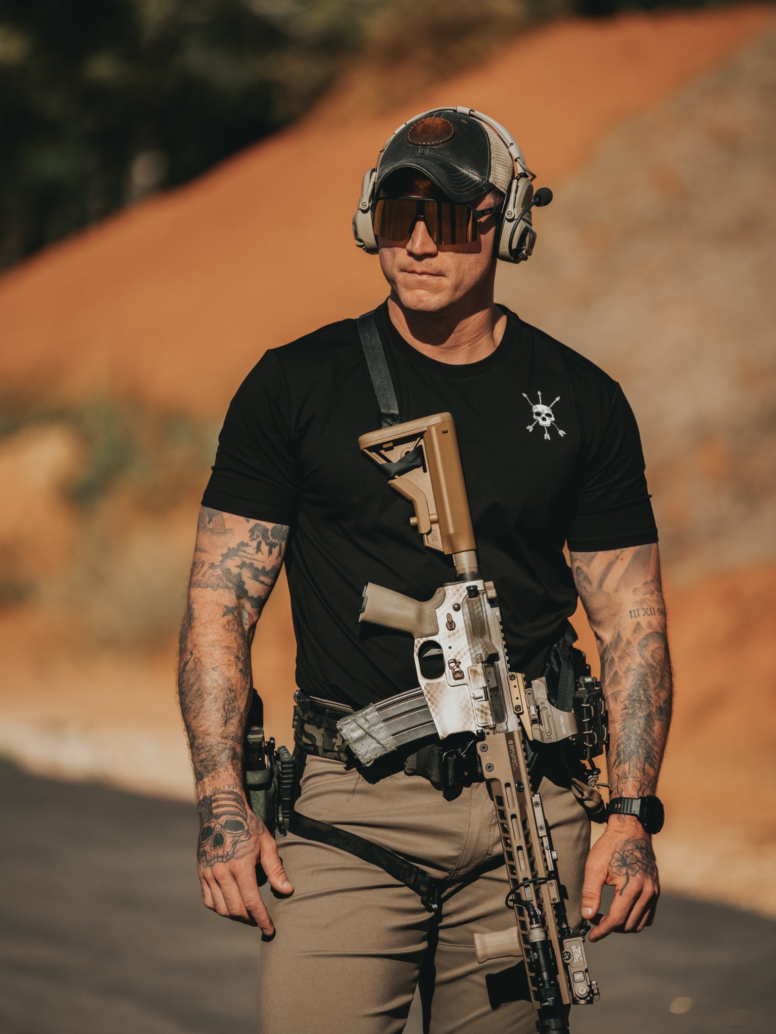 The Raider Tee on the range