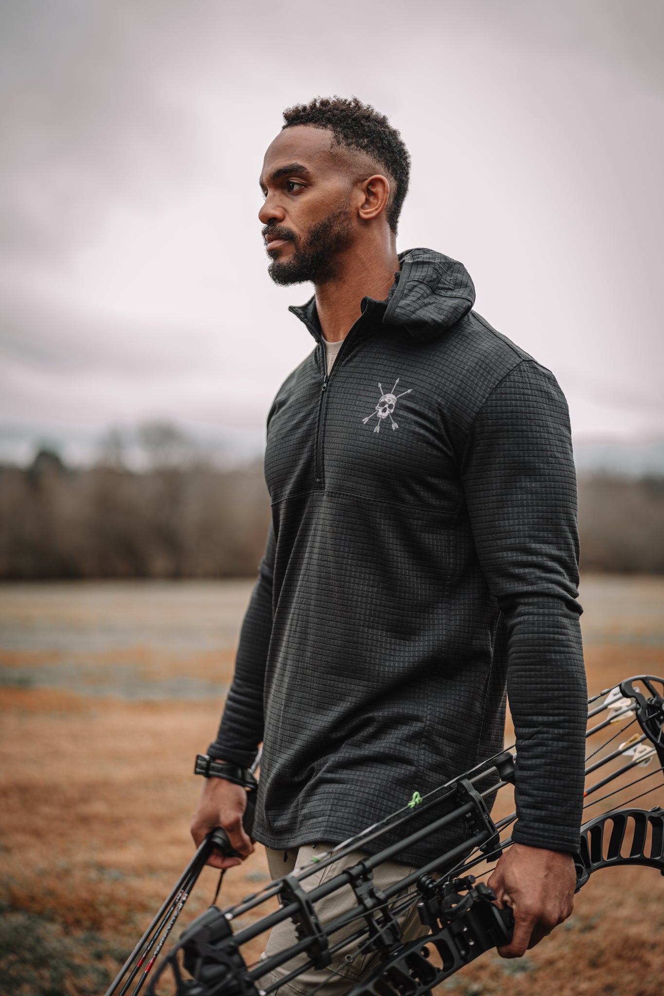 The Waffle Hoodie in the field