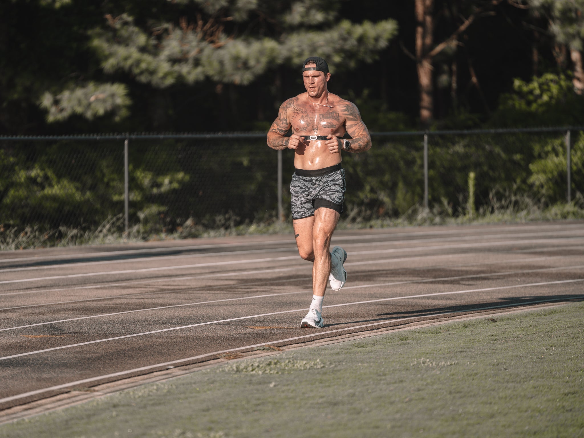 Track work at first light
