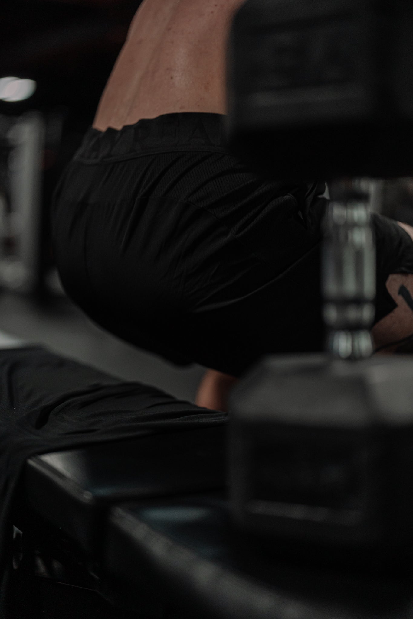 Low light on the gym floor