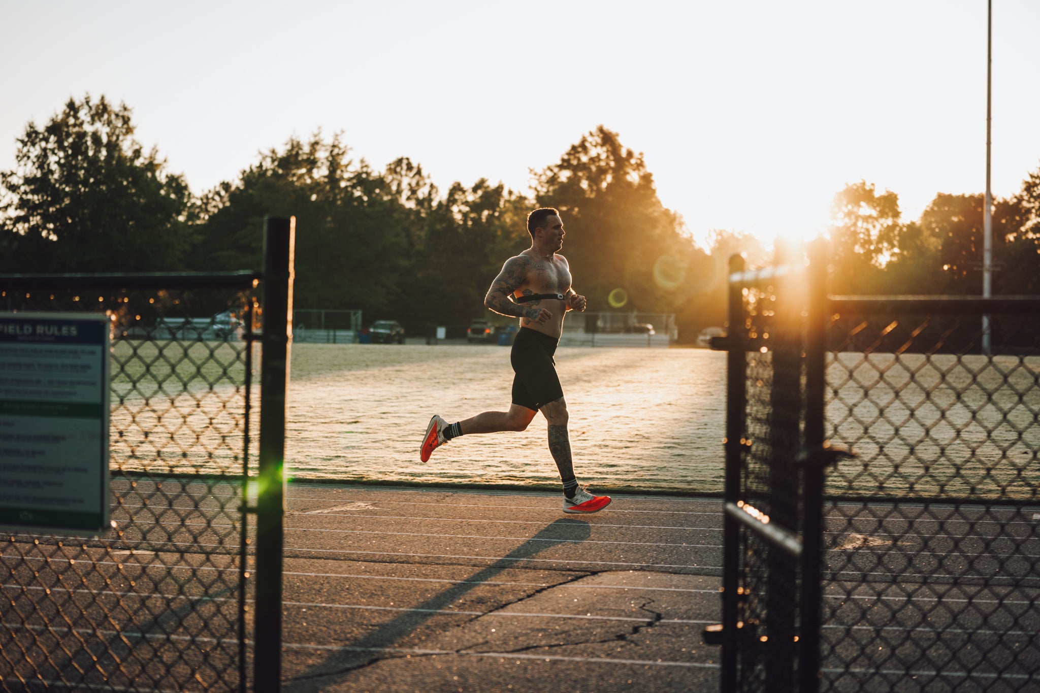 Compression Short at sunrise on the track