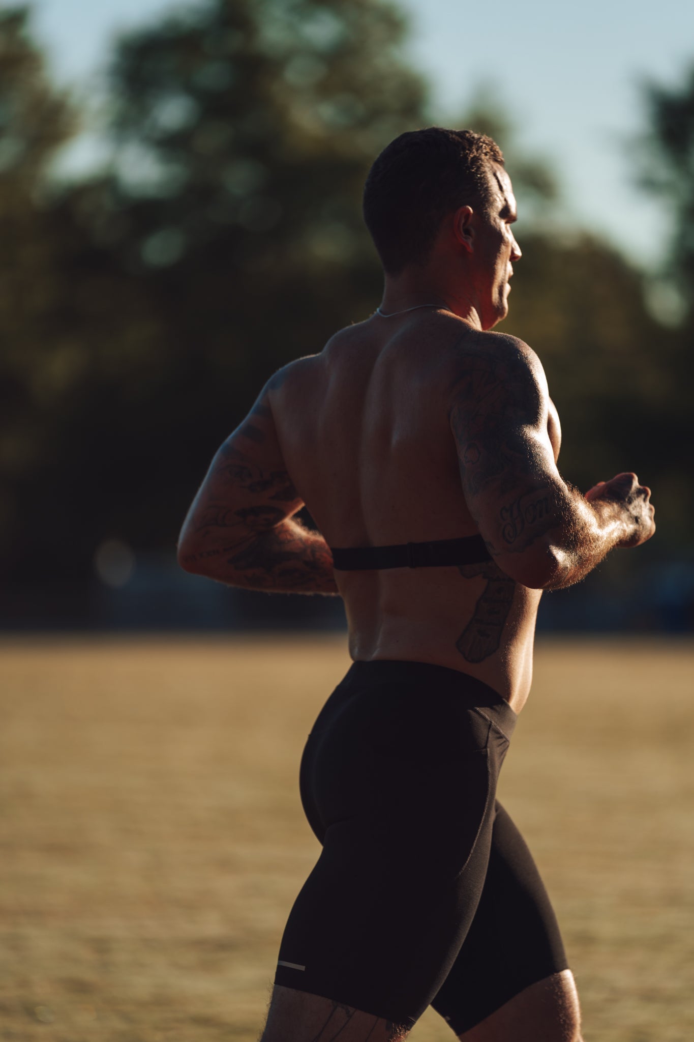 Waistband and fit at golden hour