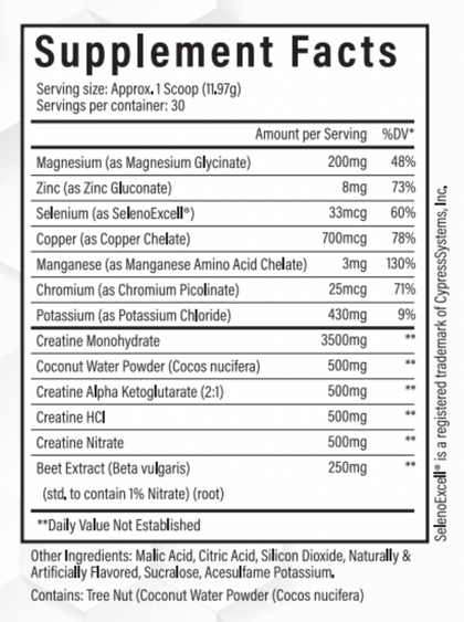 CREATINE + ELECTROLYTES – Alpha Country Training + Nutrition