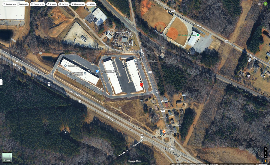 Map showing Alpha Country HQ