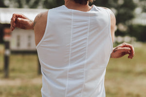 MEN'S | TRACER TANK : WHITE