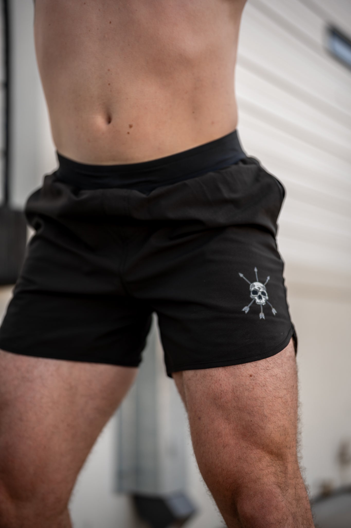 Front of the Hybrid Short with the stretch waistband