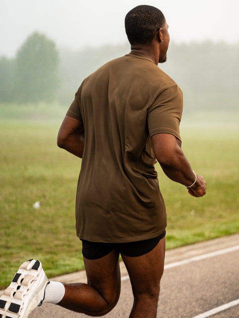 MEN'S | ASCEND TEE : EARTH BROWN