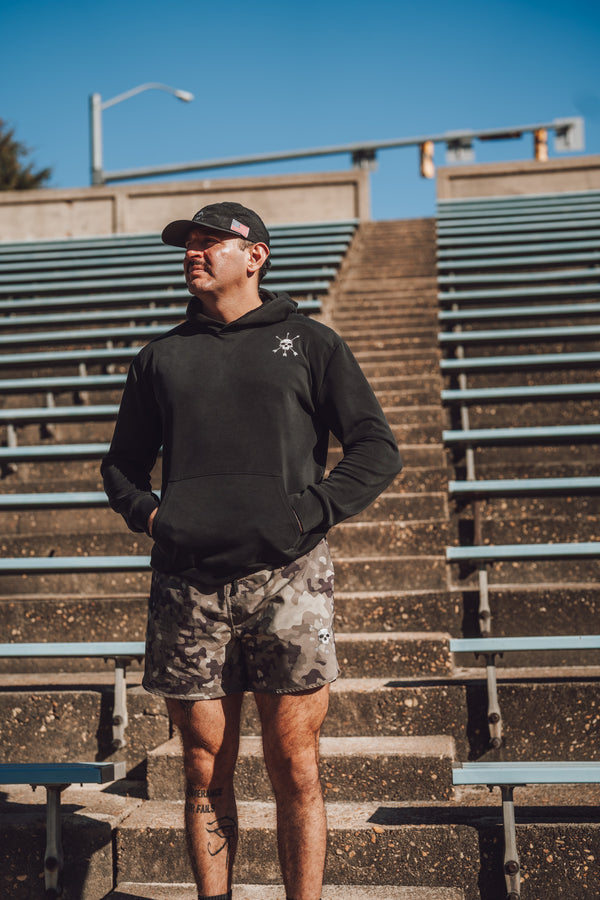 MEN'S | BASE LAYER HOODIE : BLACK