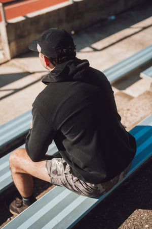 MEN'S | BASE LAYER HOODIE : BLACK