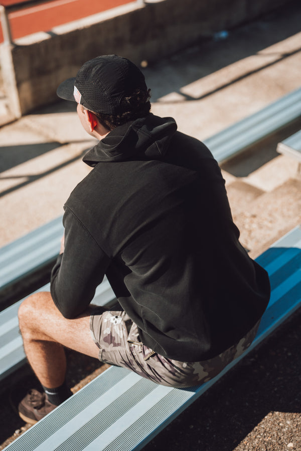 MEN'S | BASE LAYER HOODIE : BLACK