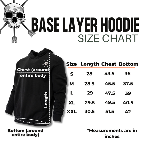 MEN'S | BASE LAYER HOODIE : BLACK