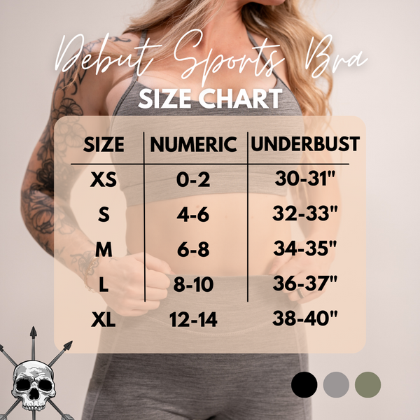 WOMEN'S | DEBUT SPORTS BRA : BLACK