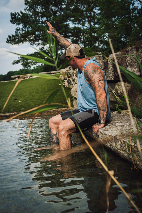 MEN'S | DRIFT TANK : IRON BLUE