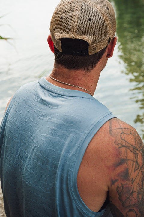 MEN'S | DRIFT TANK : IRON BLUE