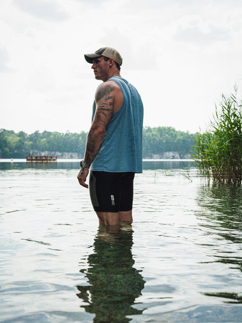 MEN'S | DRIFT TANK : IRON BLUE