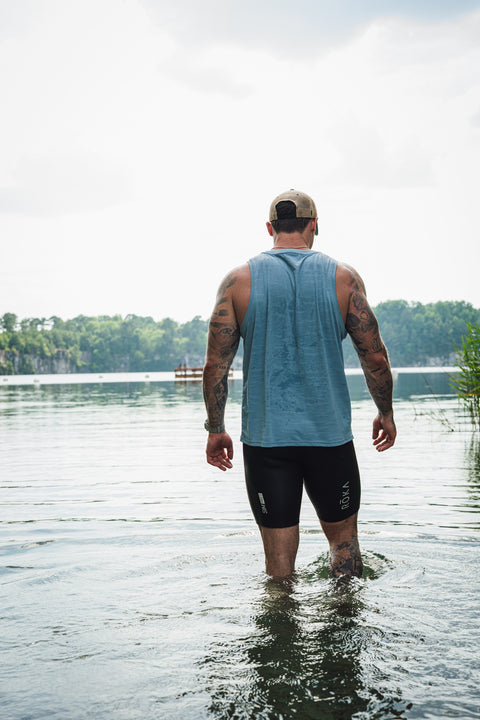 MEN'S | DRIFT TANK : IRON BLUE