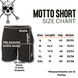 MEN'S | MOTTO SHORT : BLACK