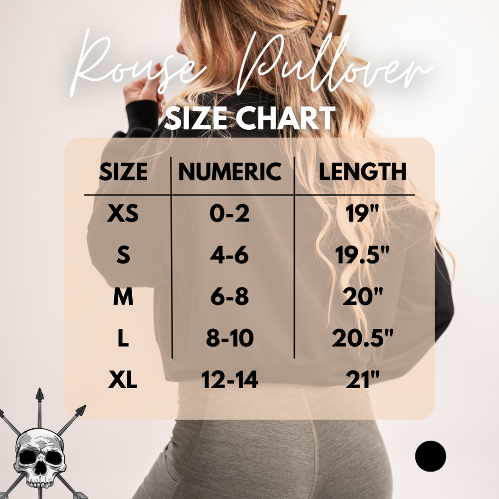 ROUSE PULLOVER size chart