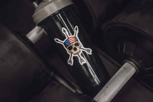 Vinyl Sticker : American Flag Skull & Arrows