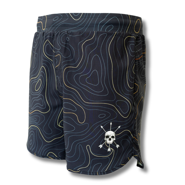 MEN'S | HYBRID SHORT : MIDNIGHT TOPO