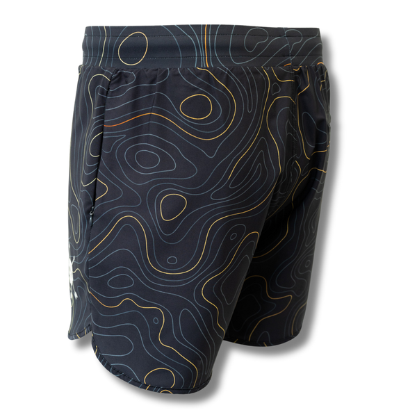 MEN'S | HYBRID SHORT : MIDNIGHT TOPO