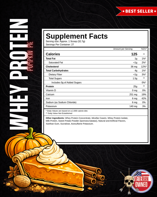 WHEY PROTEIN | PUMPKIN PIE (SEASONAL)