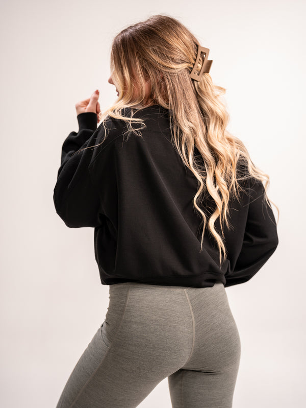 WOMEN'S |  ROUSE PULLOVER : BLACK
