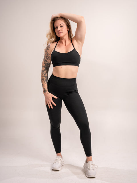 WOMEN'S : DEBUT SPORTS BRA | BLACK