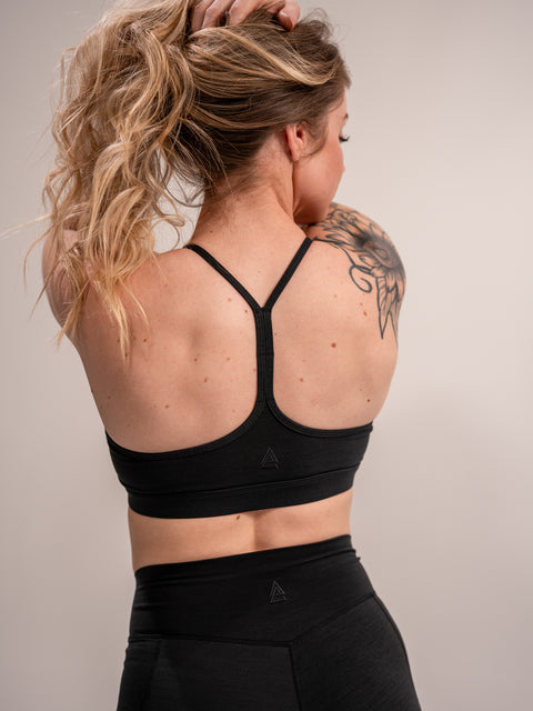 WOMEN'S : DEBUT SPORTS BRA | BLACK