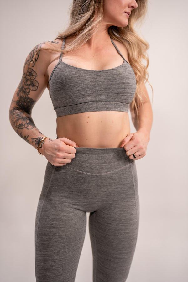 WOMEN'S | DEBUT SPORTS BRA : GRAY